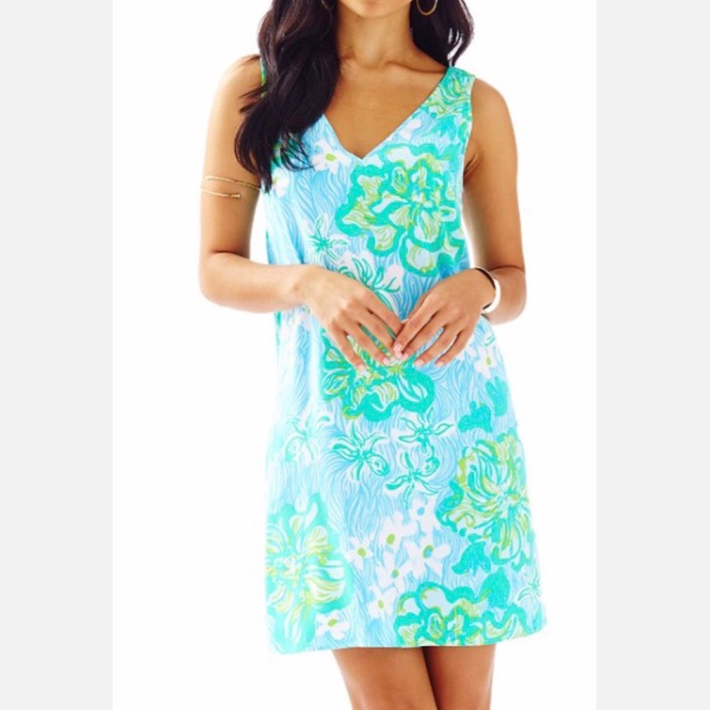 Lilly Pulitzer Calissa V-Neck Wave Rider Dress
